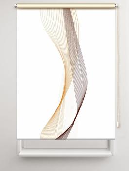 Rollo Stream two coffee – Curry, Rollo, Motivrollo, Rollo mit Druck, Fotorollo, bedrucktes Rollo, Fensterrollo,verdunkelndes Rollo, Sonnenschutz Rollo